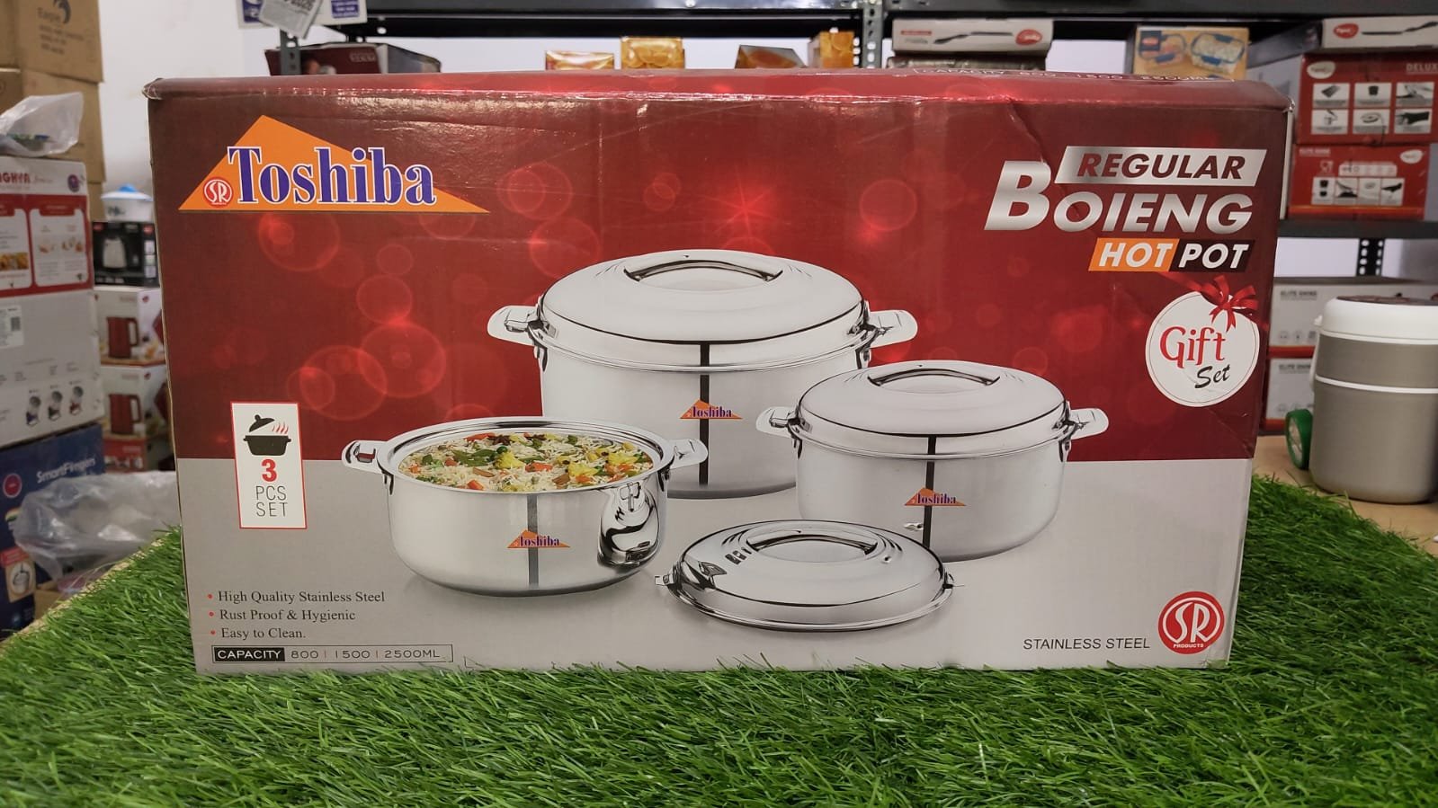 STEEL Hotbox set of 3 {800ML 1500ML 2500ML}