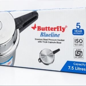 BUTTERFLY BLUELINE STAINLESS STEEL PRESSURE COOKER(7.5 LITER)